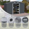 Outdoor Storage Shed 8 x 10 FT Large Metal Tool Sheds