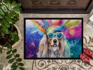 NEW Bearded Collie Hippie Dawg Doormat Front Door Mat Indoor Outdoor Rugs for Entryway, Non Slip Washable Low Pile, 18H X 27W