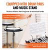VEVOR 30 Note Glockenspiel Xylophone Bell Kit, Professional Percussion Instrument Set with Mallets, Drum Sticks, Music Stand, 8" Practice Pad