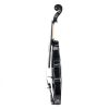 [Do Not Sell on Amazon]Glarry GV102 4/4 Solid Wood EQ Violin Case Bow Violin Strings Shoulder Rest Electronic Tuner Connecting Wire Cloth Black