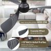 Sofucor 1 PC 52-Inch Fulsh Mount Ceiling Fan With Light,18W LED Dimmable Light With Memory Function,DC Motor,1/4/8H Timer Setting
