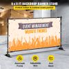VEVOR Telescopic Backdrop Banner Stand 8' x 8' Banner Stand Adjustable Step and Repeat Backdrop Banner Stand Retractable Banner Stand with Carrying Ba