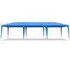 10'x30' Outdoor Party Tent with 8 Removable Sidewalls, Waterproof Canopy Patio Wedding Gazebo, Blue