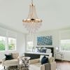 (Same as W1340102274/L5004) Gold Crystal Chandeliers