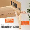 VEVOR Wall Mounted Folding Table, Wall Mounted Drop Leaf Tables, Solid Wood Floating Desk for Dining, Laundry Room, Office