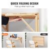 VEVOR Wall Mounted Folding Table, Wall Mounted Drop Leaf Tables, Solid Wood Floating Desk for Dining, Laundry Room, Office