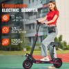 WHOSU 1200W High-Power Electric Scooter with Seat - 34 MPH Max Speed, 33 Mile Range, 11" Off-Road Tires, 4 Brake System, Fast E-Scooter for Adults