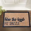 Funny Coir Doormat Hello There Welcome Front Porch Decor Doormat for The Entrance Way Outdoor with Heavy-Duty Non Slip Coconut Coir Doormat 30x17 inch