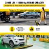 VEVOR 4 Pack of 1-Channel Rubber Cable Protector Ramps Heavy Duty 22046Lbs Load Capacity Cable Wire Cord Cover Ramp Speed Bump Driveway Hose Cable Ram