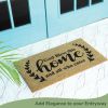Welcome Doormats Natural Coco Coir Mats with Non Slip PVC Backing Indoor Outdoor Mats for Home & Office Mats for Door with God Bless This Home Print B