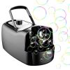 Bubble Maker Automatic Bubble Blower Portable Bubble Blowing Machine with 2 Speeds Handle 3000-4000 Bubbles Per Minute Plug-In Battery Powered