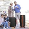 Luggage Sets 3 Piece, Hard shell ABS Lightweight Durable Suitcases with Double Spinner Wheels 20/24/28 Inch (Black Brown)