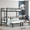 Triple twin bunk bed, can be separated into 3 twin beds