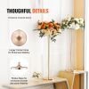 VEVOR 10PCS 35.43inchTall Crystal Wedding Flowers Stand, Luxurious Centerpieces Flower Vases Crystal Gold Vase Metal