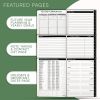2025 2026 HARDCOVER Leather Planner Weekly Monthly 8.5x11 Inches Academic Planner Business Personal or Student Pen Holder Thick Paper July 2025 June 2