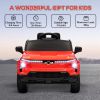 Qaba 12V Kids Electric Car, Chevrolet Silverado EV RST Licensed Ride on Car with Parent Remote Control, Spring Suspension, Soft Start, Training Wheels