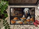 NEW Old English Sheepdog Fall Kitchen Pumpkins Doormat Front Door Mat Indoor Outdoor Rugs for Entryway, Non Slip Washable Low Pile, 18H X 27W