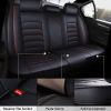 5-Seat Universal Car Seat Covers Set, Premium Non-Slip Design, Full Coverage Protection for Cars, Trucks, SUVs, Includes Headrest Pillows
