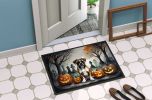 Boxer Spooky Halloween Doormat Front Door Mat Indoor Outdoor Rugs for Entryway, Non Slip Washable Low Pile, 24H X 36W