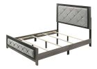 Jehoram Gray Linen & Gray Finish Eastern King Bed