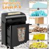 Woolsche Paper Shredder, 18-Sheet Cross Cut with 18 Liters Pull Out Bin, P-4 Security Level, Shred Paper and Credit Card