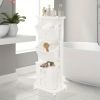 Large Capacity 3-Tier Rolling Laundry Basket. With Divided Movable Laundry Hamper. Great Home Storage & Organizer for Laundry Room And Bathroom Decor.