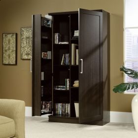 Living Room Kitchen Cupboard Storage Cabinet Armoire in Brown