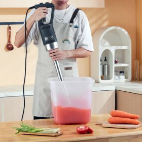 Commercial Immersion Blender, 750W 20' Heavy Duty Hand Mixer, Variable Speed Kitchen Stick Mixer With 304 Stainless Steel Blade, Multi-Purpose Po (Option: Black)