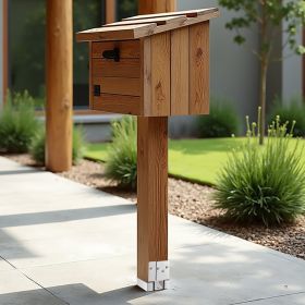 10 Pcs 6x6 Post Base Bracket Post Anchor For Concrete Inner Size 5.49x5.57 In (Option: Silver)