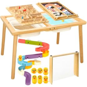 Sensory Table For Toddlers Activity Table With Storage Bins Launch Chess Maze Adventures Indoor Outdoor Play Sand And Water Table Wooden Sensory (Option: asshows)