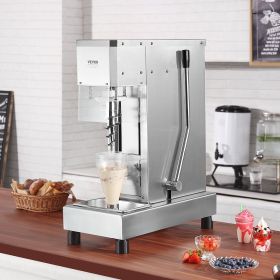 Ice Cream Blender 750W  Ice Cream Mixer Stir Machine 304 Stainless Steel (Option: Silver)
