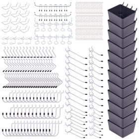 278-Piece Pegboard Organizer Kit, Wall-Mounted Tool Storage Kit, Ideal For Workshops, Garages, Warehouses, And More (Option: YW021)