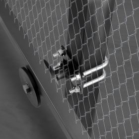 Sliding Gate Kit W/ H-Shaped Groove 4 Track Wheels For Cantilever (Option: Multicolor)