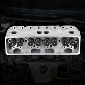 Engine Cylinder Head Assembly Replacement Aluminum For SBC Corvette Camaro (Option: Silver)