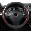 Microfiber Leather 15" Universal Fit Car Steering Wheel Cover, Elastic Nonslip Breathable and Odorless