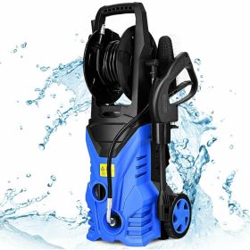 2030PSI 1800W Electric High Pressure Washer with Hose Reel (Color: Blue)