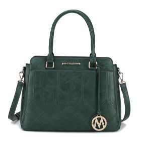 MKF Collection Elodie Triple Compartment Women's Tote Bag by Mia k (Material: Polycarbonate, Color: Olive)