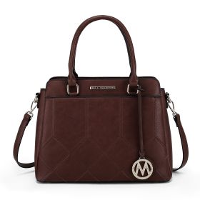 MKF Collection Elodie Triple Compartment Women's Tote Bag by Mia k (Material: Polycarbonate, Color: Coffee)