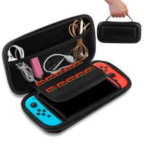 Portable Carry Case for Nintendo Switch Console Protective Hard EVA Case Shell Pouch (Color: Black)