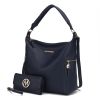 MKF Collection Ophelia Vegan Leather Women Hobo Bag with Wallet by Mia K