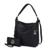 MKF Collection Ophelia Vegan Leather Women Hobo Bag with Wallet by Mia K