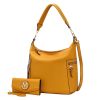 MKF Collection Ophelia Vegan Leather Women Hobo Bag with Wallet by Mia K
