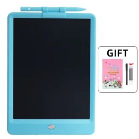 LCD Writing Tablet Doodle Board Erasable Handwriting Boards Waterproof Doodle Pad Early Educational Toys Magnetic Drawing Board for 3 4 5 6 7 8 Year O (Color: Blue)