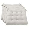 Textured Chair Seat Pad (Chair Cushion) 4-Piece Set, 15.5" x 16"