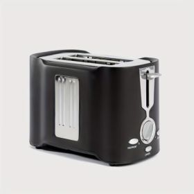 2 Slice Toaster, Quick & Even Results Every Time, Wide Slots Fit Any Size Bread Drop-Down Crumb Tray For Easy Clean Up, Stainless (Option: W13532857)