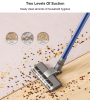 PSQ60 11Kpa Powerful Vacuum Cleaner 150W Wireless Vacuum Standing Vacuum Cordless Handheld Vacuum 2200mAh Battery Life 30 Minutes SUS+HEPA Filter 2-in