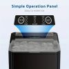 Portable Countertop Ice Maker with Ice Scoop, 9 Bullet Ice in 6 Mins, 24.5lbs/24H, Self-Cleaning, Handle, for Outdoor Cooking, BBQ, Camping