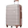 Luggage Sets New Model ABS Hardshell 3pcs Clearance Luggage Hardside Lightweight Durable Suitcase sets Spinner Wheels Suitcase with TSA Lock 20''24''2