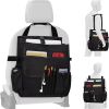 "Premium Car Organizer 2025 – Soft Textured, 6+ Compartments for Travel Essentials – Fits SUVs/Sedans"