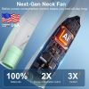 Neck Fan, 6 Speeds Adjustable Portable Personal Fan Rechargeable, Faster Cooling Wearable Fan, Ultra Quiet for Home, Office, Travel, Outdoor